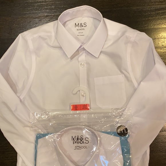 *BRAND NEW* 2pk Boys’ Slim Fit Non-Iron Shirts - Picture 4 of 6